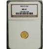 Image 1 : 1853-O G$1 MS61 NGC