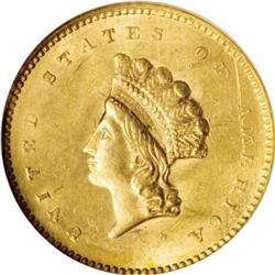 1854 G$1 Type Two MS62 NGC