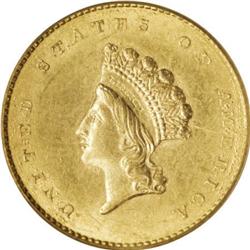 1854 G$1 Type Two MS62 PCGS