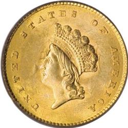 1854 G$1 Type Two MS63 PCGS