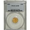 Image 1 : 1855 G$1 AU58 PCGS