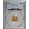 Image 1 : 1871 G$1 MS64 PCGS