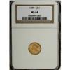 Image 1 : 1889 G$1 MS64 NGC