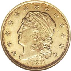 1830 $2 1/2 ANACS. AU55 Details.