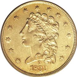 1839-O $2 1/2 AU53 PCGS
