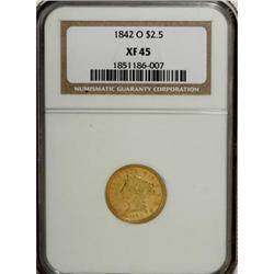 1842-O $2 1/2 XF45 NGC