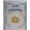 Image 3 : 1843-O $2 1/2 Large Date, Plain 4 MS61 PCGS