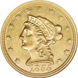 1855-C $2 1/2 MS60 Details ANACS