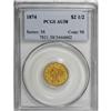 Image 1 : 1874 $2 1/2 AU58 PCGS