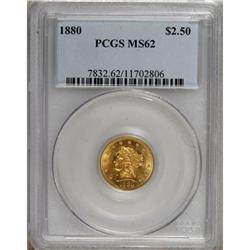 1880 $2 1/2 MS62 PCGS