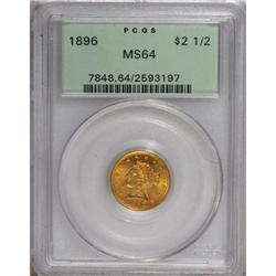 1896 $2 1/2 MS64 PCGS