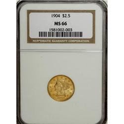 1904 $2 1/2 MS66 NGC