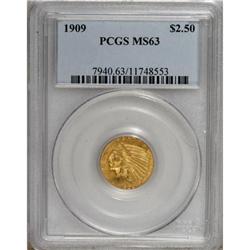 1909 $2 1/2 MS63 PCGS