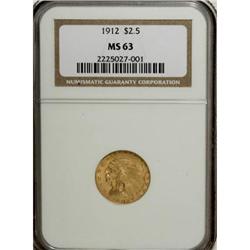 1912 $2 1/2 MS63 NGC