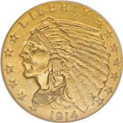 1914 $2 1/2 MS63 NGC