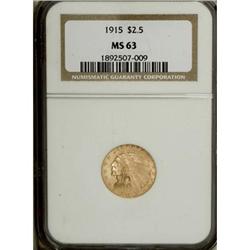 1915 $2 1/2 MS63 NGC