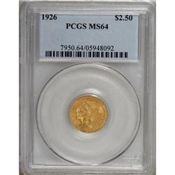 1926 $2 1/2 MS64 PCGS