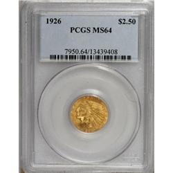 1926 $2 1/2 MS64 PCGS