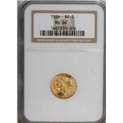 1926 $2 1/2 MS64 NGC