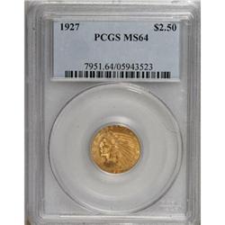 1927 $2 1/2 MS64 PCGS
