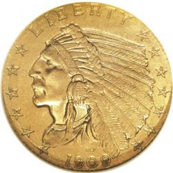 1909 $2 1/2 PR64 NGC