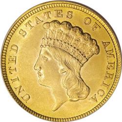 1854 $3 MS61 PCGS