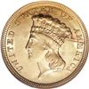 1854 $3 MS62 NGC