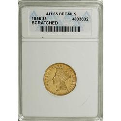 1856 $3 AU55 Details ANACS