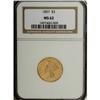 Image 3 : 1857 $3 MS62 NGC
