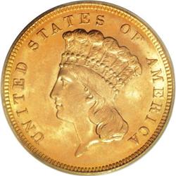 1889 $3 MS64 PCGS