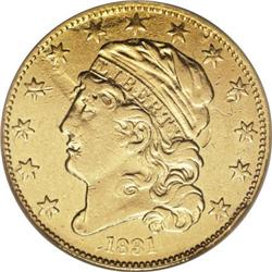 1831 $5 XF40 Details NCS BD-1