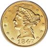 Image 1 : 1847 $5 MS63 PCGS