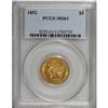 Image 1 : 1852 $5 MS61 PCGS