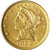 Image 1 : 1852 $5 MS62 PCGS