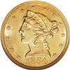 Image 1 : 1854 $5 MS64 NGC