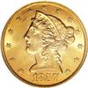 Image 1 : 1857 $5 MS62 PCGS