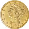 Image 1 : 1857-S $5 MS61 NGC