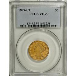 1879-CC $5 VF35 PCGS