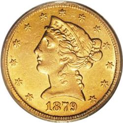 1879-CC $5 AU50 PCGS