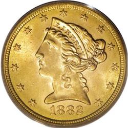 1882 $5 MS65 PCGS