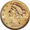 Image 1 : 1882 $5 MS63 Prooflike NGC