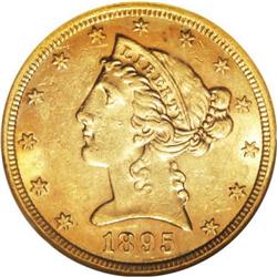 1895-S $5 MS61 NGC