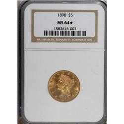 1898 $5 MS64 Star NGC
