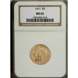 1911 $5 MS62 NGC