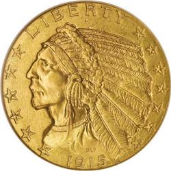 1915 $5 MS64 NGC