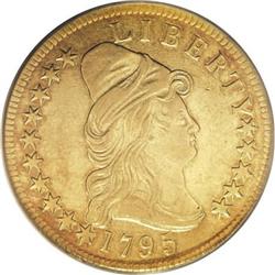 1795 $10 13 Leaves AU50 PCGS
