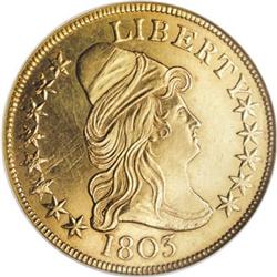 1803 $10 Small Stars Reverse MS60 NGC BD-3