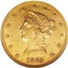 1865 $10 AU55 NGC