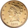 1871 $10 AU55 NGC