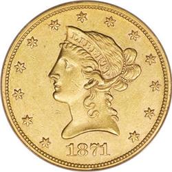 1871-CC $10--Genuine--NCS
